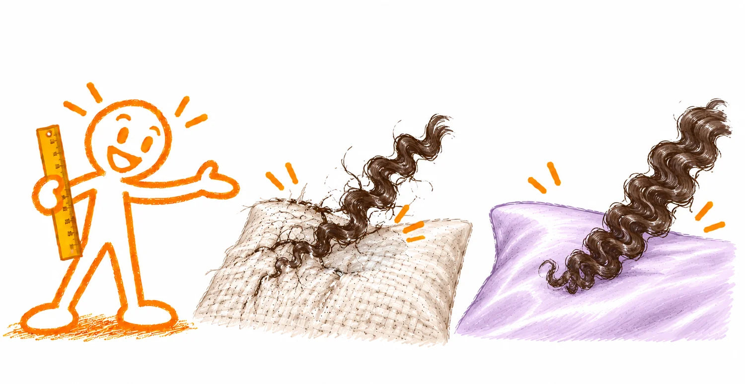 Curly & coily hair: cotton compared with modal